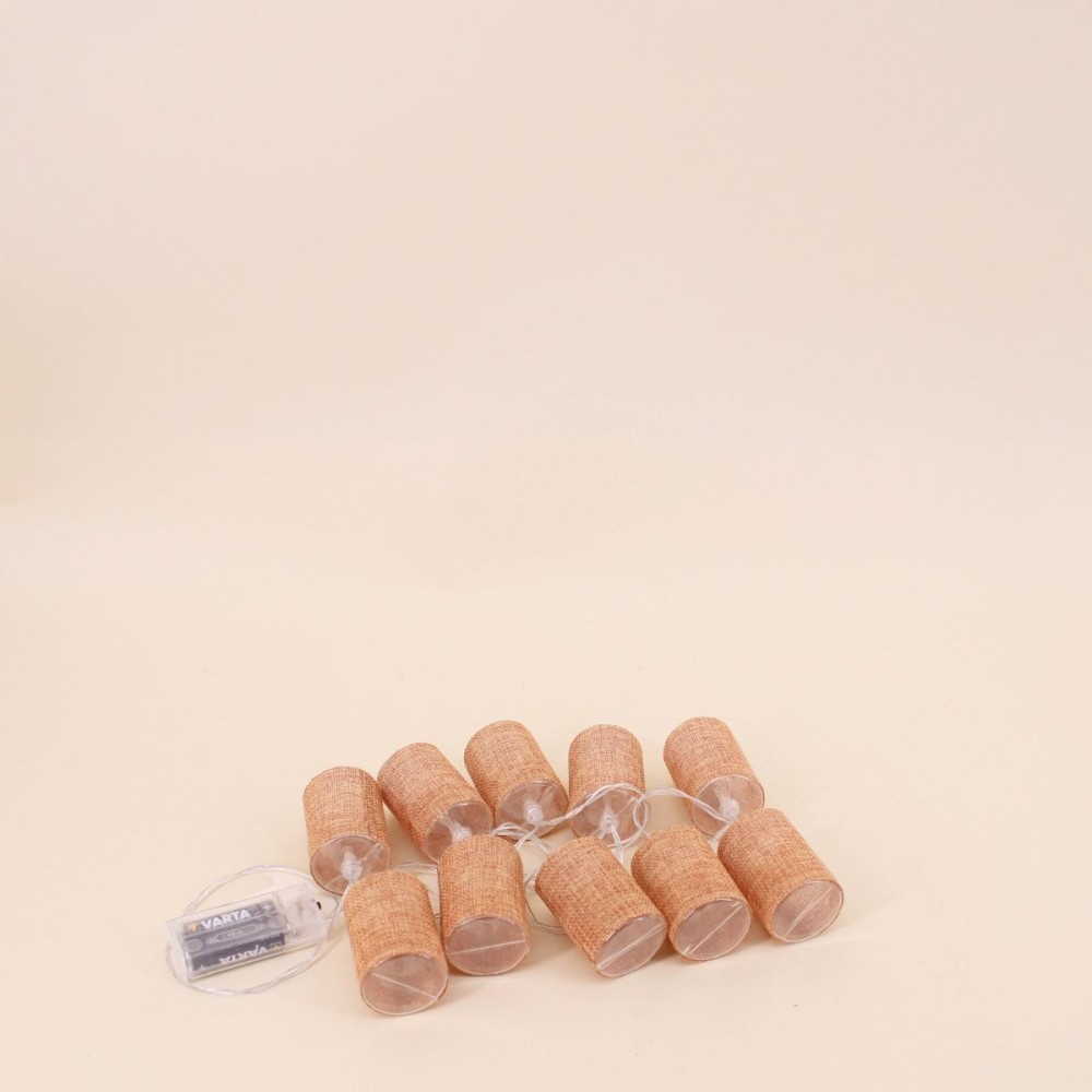 Guirlande LED tropicale en plastique vert 160cm | Hashtag Déco