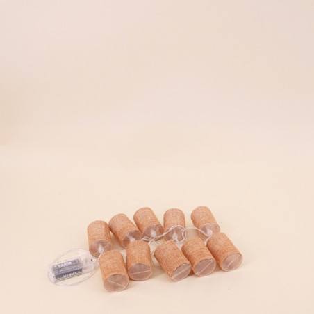 Guirlande LED tropicale en plastique vert 160cm | Hashtag Déco