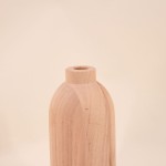 Vase rond en bois naturel 19cm | Hashtag Déco
