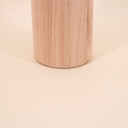 Vase rond en bois naturel 19cm | Hashtag Déco