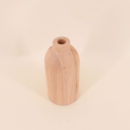 Vase rond en bois naturel 19cm | Hashtag Déco