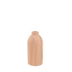 Vase rond en bois naturel 19cm | Hashtag Déco