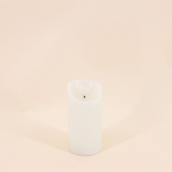 Bougie led cire ivoire flamme vacillante 7,5cm | Hashtag Déco