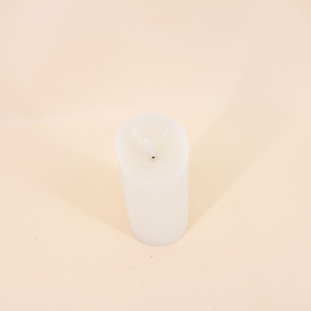 Bougie led cire ivoire flamme vacillante 7,5cm | Hashtag Déco