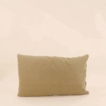 Coussin jacquard rayé vert beige bleu 30x50cm | Hashtag Déco