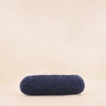 Coussin polochon bouclette bleu 16x38cm | Hashtag Déco