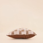 Coussin géométrique velours jacquard 40x40cm | Hashtag Déco