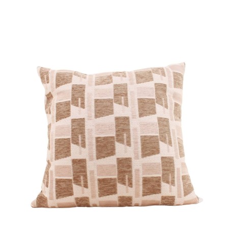 Coussin géométrique velours jacquard 40x40cm | Hashtag Déco