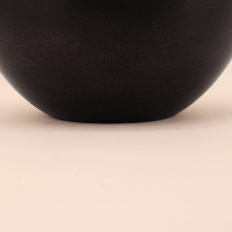 Vase design métal noir 27x24cm | Hashtag Déco