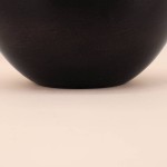 Vase design métal noir 27x24cm | Hashtag Déco