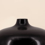 Vase design métal noir 27x24cm | Hashtag Déco