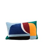 Coussin velours coton multicolore 30x50cm | Hashtag Déco