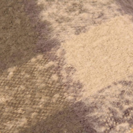 Plaid écossais vert et moutarde en coton | Hashtag Déco