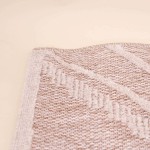 Tapis descente de lit en coton beige 110x60cm | Hashtag Déco