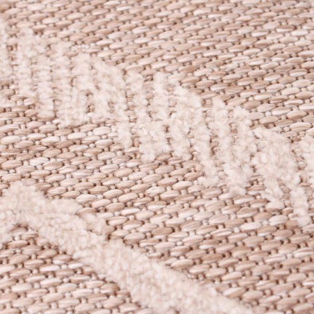 Tapis descente de lit en coton beige 110x60cm | Hashtag Déco