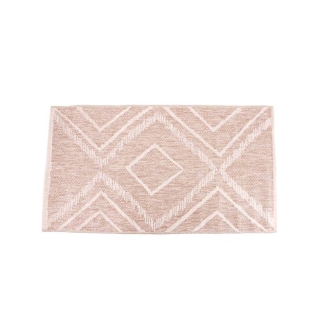 Tapis descente de lit en coton beige 110x60cm | Hashtag Déco