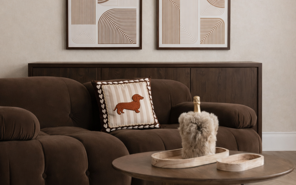 Photo salon marron chocolat