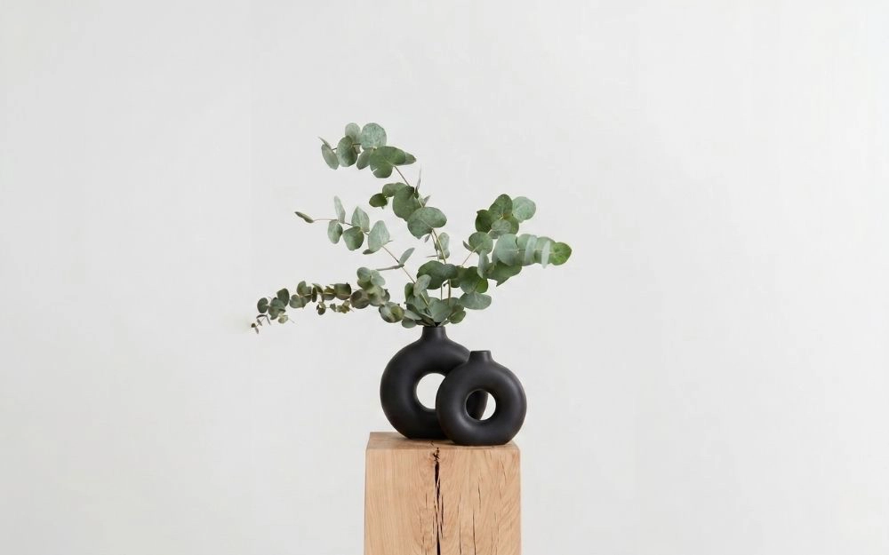 Set de 2 vases donuts en céramique