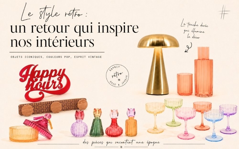 Le style rétro : un retour qui inspire nos intérieurs